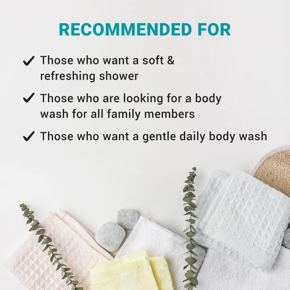 Derma B Daily Moisture Body Wash, Moisturizing Foaming Cleanser for Dry Skin, Scented Fresh Hydrating Body Wash for the Whole Family, Antibacterial Foam Wash,33.8 Fl Oz, 1000ml