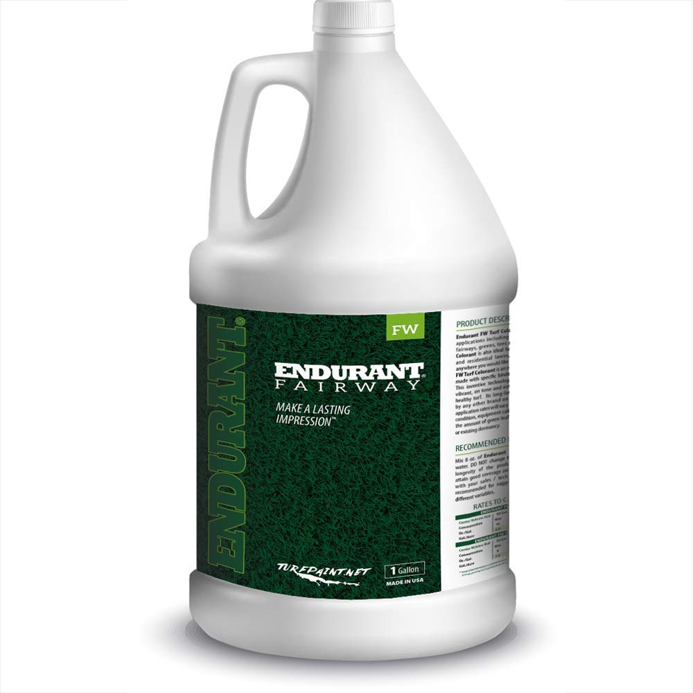 Photo 1 of Endurant Turf Colorants - Fairway Spray On Green Grass Paint for Lawns - Revives Dry, Patchy Yards - Dark Grass Hue - Easy to Use, Concentrated Turf Grass Dye - Covers Approx 10,000 Sq Ft - 1 Gal