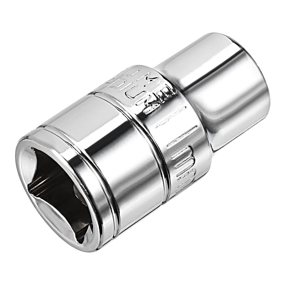 TOP-VIGOR 1/2-Inch Drive 11mm 6-Point Shallow Socket, Metric, Cr-V Drive Socket for Auto Repairing and Household