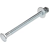 1/2" x 7" (25 Pack) Zinc Carriage Bolt Kit, Grade 307A by Makers Bolt