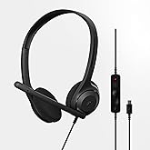 EPOS C1 High-Fidelity USB-C Wired Headset - Crystal-Clear Audio Quality, Exceptional Noise Reduction Mic, Ergonomic Design for Extended Wear, Chromebook Certified for Seamless Integration