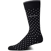 Calvin Klein Mens Crew Socks - Soft Cotton Blend Cushioned Comfort Mens Dress Socks for Work and Casual Wear