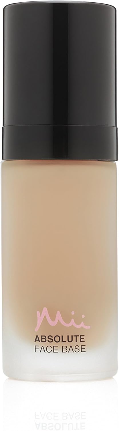 Mii Cosmetics Absolute Face Base, Full Coverage Foundation, Radiant Matte Finish, Feather Light Hydrating Formula