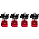 JMSMSH Expandable Miter Gauge Slot Jig，Miter Track Slot Fixture Stop Down Kit For 3/4&rdquo; x 3/8&rdquo; Miter T Slot 4 Piece