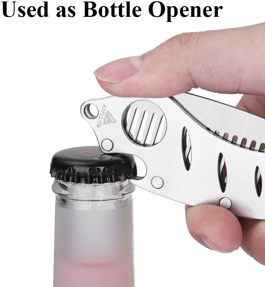Metal Folding Beard Comb for Men AhfuLife Moustache Pocket Foldable Comb With Bottle Opener Fits in Keychain - Image 4