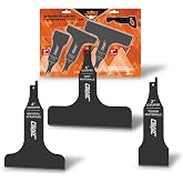 JMD 3-Piece Reciprocating Saw Scraper Blades Set, Scraping Tool Attachment | Including 2/4/6 Inches Scraping Blades for Removing Tile Linoleum Adhesives Mastics Compatible with Sawzall and Recip Saws