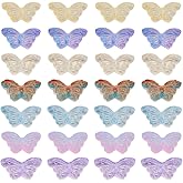 70Pcs Handmade Lampwork Butterfly Beads Colorful Butterfly Lampwork Glass Beads Flying Insect Loose Spacer Beads for DIY Necklace Bracelet Earring Jewelry Making