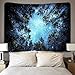 BLEUM CADE Forest Starry Tapestry, Home 3D Forest Tapestry Tree Night Sky Tapestry, Living Room Bedroom Decoration Tapestry, Mattress, Tablecloth (51.2
