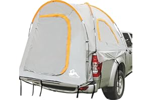 HREFEU Pickup Truck Tent, Portable Truck Bed Tent for Camping, Waterproof PU2000mm Double Layer for 2 Person,Compact and Full Size Regular Bed Long Bed, Waterproof Bed Tent
