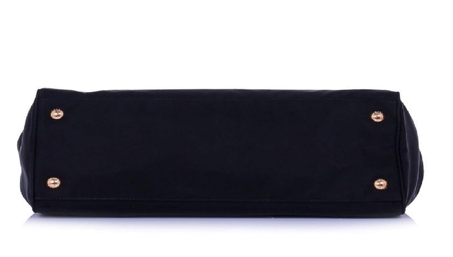 prada nylon tote bag with leather trim