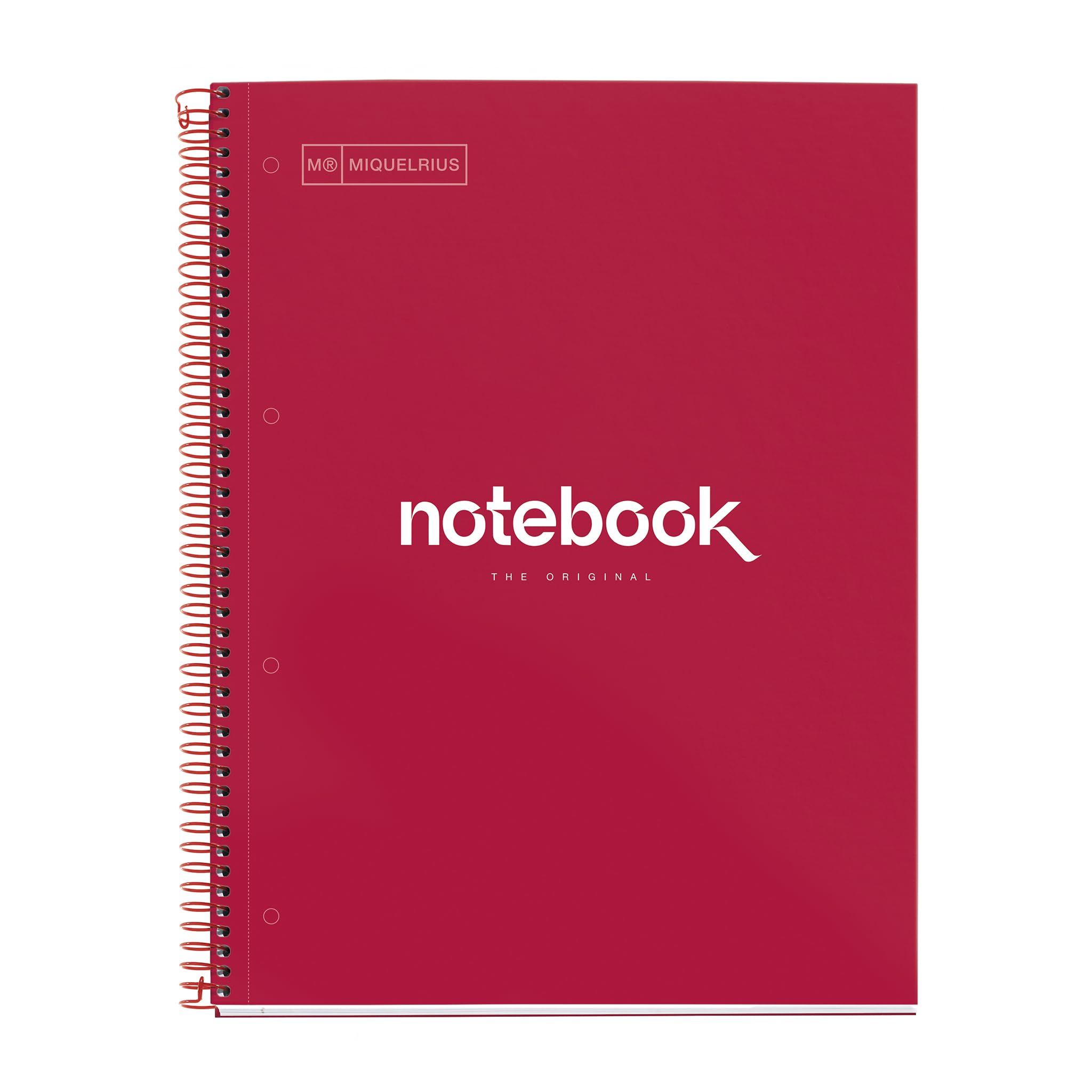 Miquelrius A4 Emotions Spiral Notebook red