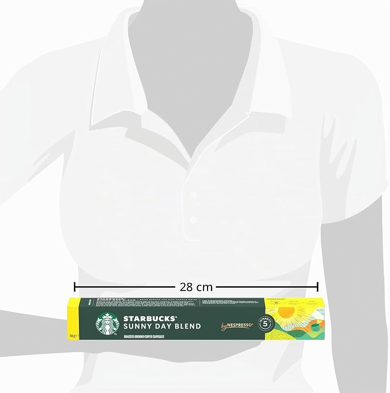 Sunny Day Blend by Nespresso Caffè Lungo, 6 confezioni da 10 capsule (60 capsule compatibili Nespresso)