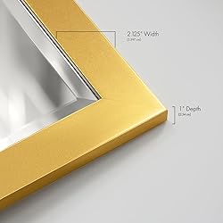 Renditions Gallery Full Length Mirror Shiny Gold