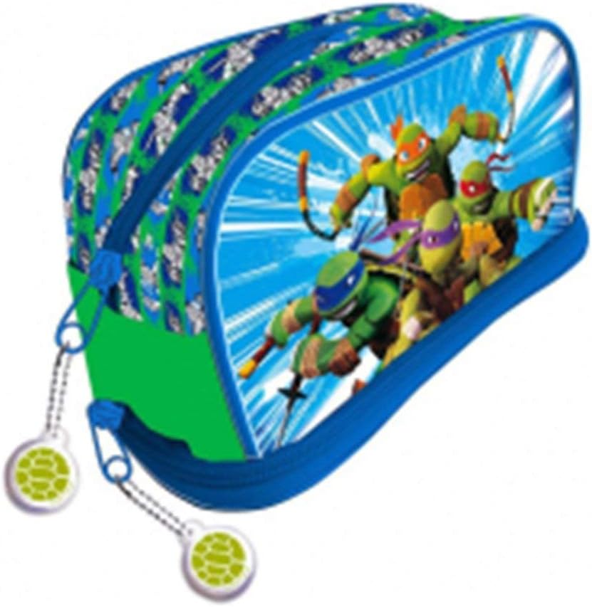 Ninja Turtles Cosmetic Bag with Base, Synthetic, Multi-Colour, 11 x 21 x 9 cm