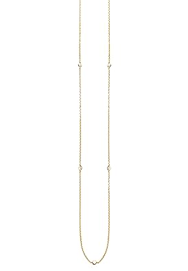 You.Me.We. - Strass-Halskette aus plattiertem 18 Karat Gold mit Oxid - 110 cm - Damenschmuck
