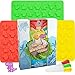 Dinosaur Gummy Bear Mold Silicone 3 Pack - Bonus 3 Droppers + Recipe Pdf - non - Bpa Large Gummie Candy Chocolate Molds - Bigger Gummies - Ice Cube Dinosaurs - Gelatin Trays Set