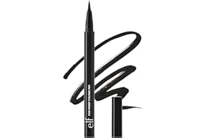 e.l.f. H2O Proof Eyeliner Pen, Felt Tip, Waterproof, Long-Lasting, High-Pigmented Liner For Bold Looks, Vegan & Cruelty-Free, Jet Black. 0.02 Fl Oz