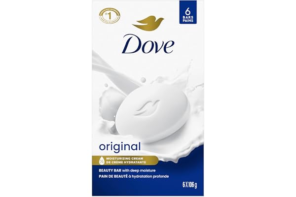 Dove Beauty Bar Gentle Skin Cleanser Moisturizing for Gentle Soft Skin Care Original Made With 1/4 Moisturizing Cream 106g (P