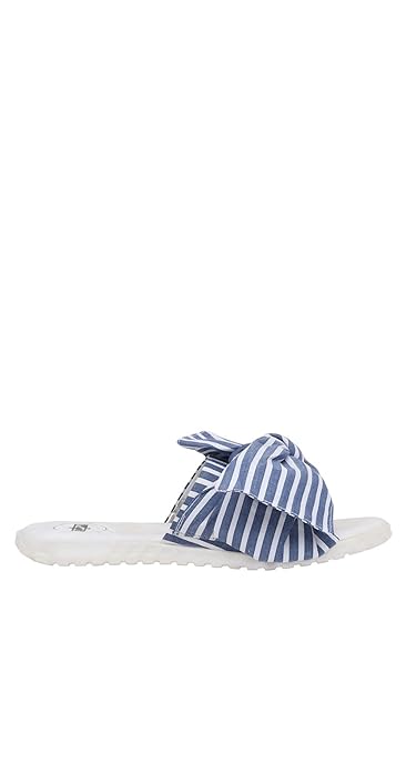 Striped bow slides Clearance