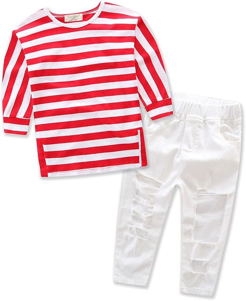 white pants with red stripes