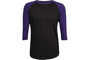 ILTEX Raglan T-Shirt 3/4 Sleeve Athletic Baseball Jersey Unisex (30+ Colors)