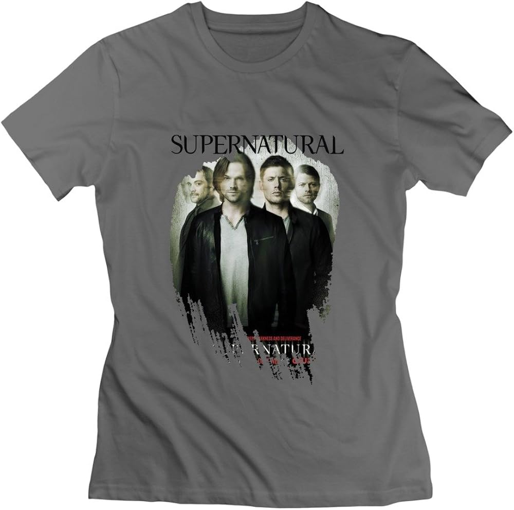Women's Short Sleeve T Shirt Supernatural Movie TV Poster Size XXL