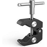 SMALLRIG Super Clamp with 1/4 and 3/8 Thread for Cameras, Lights, Umbrellas, Hooks, Shelves, Plate Glass, Cross Bars…