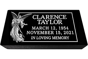 Headstones for cemetery-20x10x3inch Flat Grave Markers,Black Granite Headstone,Granite headstones for Graves,headstones for C