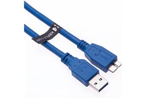 Keple Tethering Cable Replacement for Nikon UC-E22, Canon IFC-150U Compatible with Canon 5DS, EOS 5D IV, EOS 7D II, Nikon D5, D500, D800, D800E, D810, D810A, D850 Live Wiev Camera to PC USB Cable 6ft