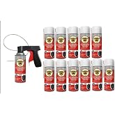 woolwax 12 Oz Undercoating (12) Cans Lanolin Aerosol Spray Straw (Clear) Rust Inhibitor and Prevention, Anti Corrosion Lubricant, Spray Can Extension Wand with Spray Trigger