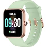 TYKOIT Smart Watch, Fitness Tracker with Heart Rate Monitor, Blood Oxygen, Sleep Watch, 41mm Touchscreen Smartwatch for Android iOS Swimming Waterproof Pedometer Step Calories Tracker for Women Men