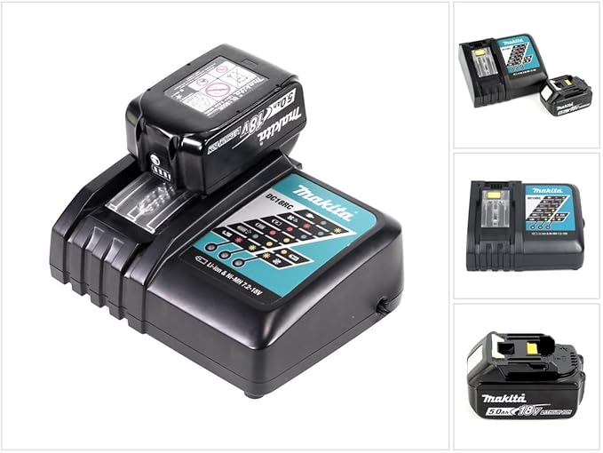 Makita Power-Set 1x Ladegerät DC18RC + 1x BL 1850 5,0 Ah Akku