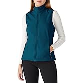 Outdoor Ventures Women's Lightweight Softshell Vest Windproof Fleece Lined Zip Up Sleeveless Jacket for Running Hiking Golf