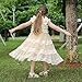 Kaiya Angel Girl Dress Wedding Soft Lace Chiffon Tulle Breathable Party Dress Champagne Small