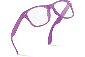 Retro Rewind Kids Nerd Costume Clear Lens Non-Prescription Fake Glasses for Children Age 3-10