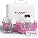 Mammanuwa Electric Breast Pump - Lightweight, Portable, & Hands-Free with Baby Mouth Technology - BPA-Free, 4 Modes, 9 Levels - Elevate Your Breastfeeding Style with Mammanuwa S32