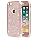 iPhone 6 Plus Case, iPhone 6s Plus Case, Anuck 3 in 1 Hybrid Shockproof Glitter Protective Case [Bling Sparkles] Heavy Duty Armor Defender Case Cover for Apple iPhone 6/6s Plus (5.5 inch) - Rose Gold