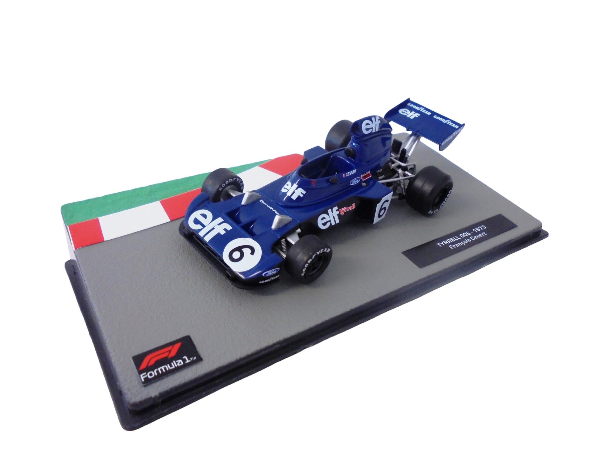 OPO 10 - Formula 1 1/43 miniature car compatible with TYRRELL 006 Francois Cevert 1973 - FD202