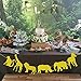 Gold Glitter Jungle Safari Animal Banner Zoo Themed Baby Shower Kids Birthday Party Supplies Decorations
