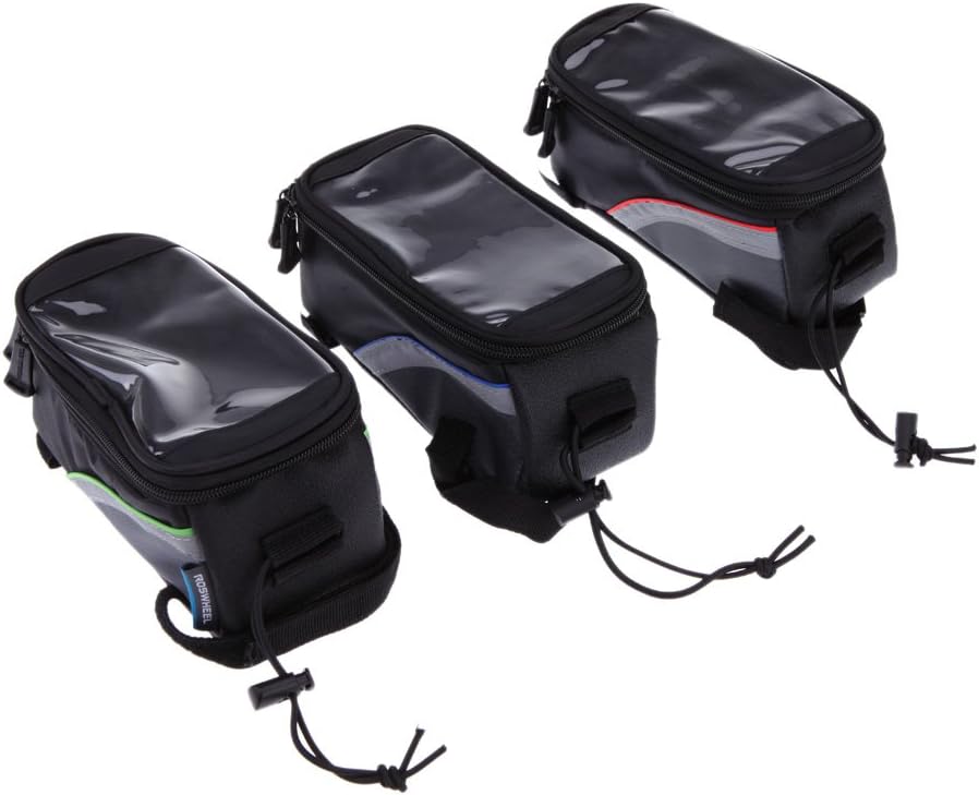 4s Roswheel Borsa Custodia Touch Screen Bicicletta Ciclismo Anteriore Per Bicicletta Telaio In Tubo Superiore Sacchetto In Pvc Trasparente Con La Linea Di Estensione Audio Per 5 5 4 8 4 2cellulare Smartphone Apple Iphone 3 4 6plus