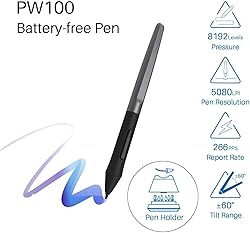 HUION Inspiroy H950P Drawing Tablet, 8x5 inch