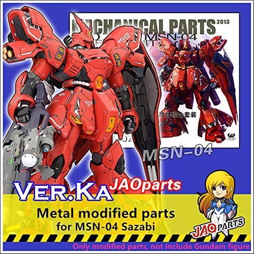 JAOparts Metal Modified parts set for Bandai MG 1/100 MSN-04 Sazabi Gundam Ver.Ka