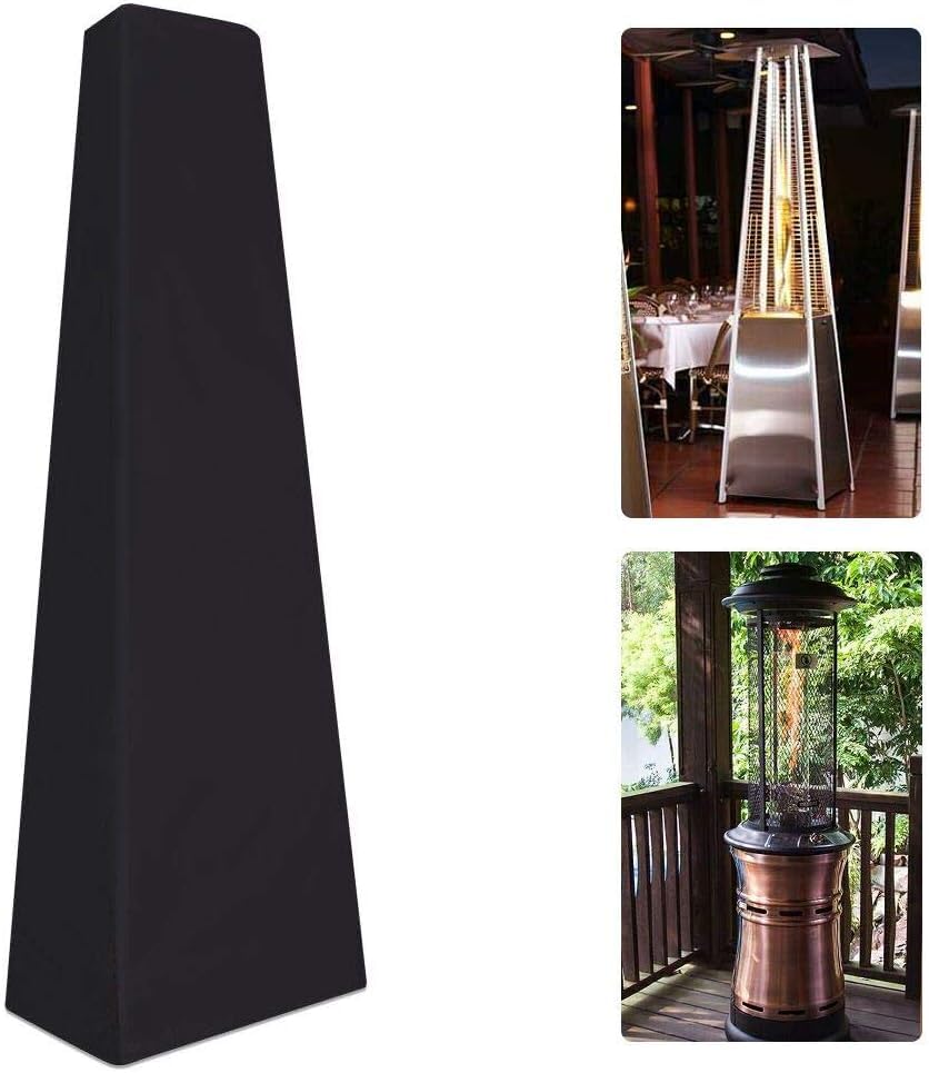 87-Inch Heavy Duty Waterproof Patio Heater Cover for Pyramid/Triangle Tall Outdoor Heaters, Weatherproof Protection for Garden, Deck, and Backyard Use