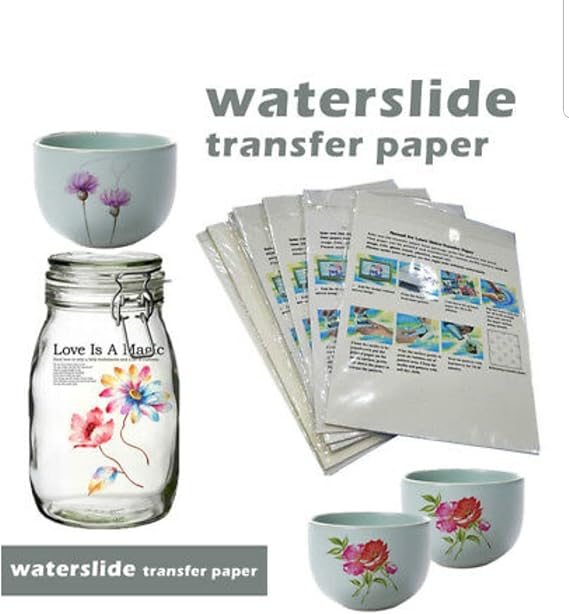 New Water Slide Decal Transfer Paper Clear A4 Laser 10 Sheet 8.3" x