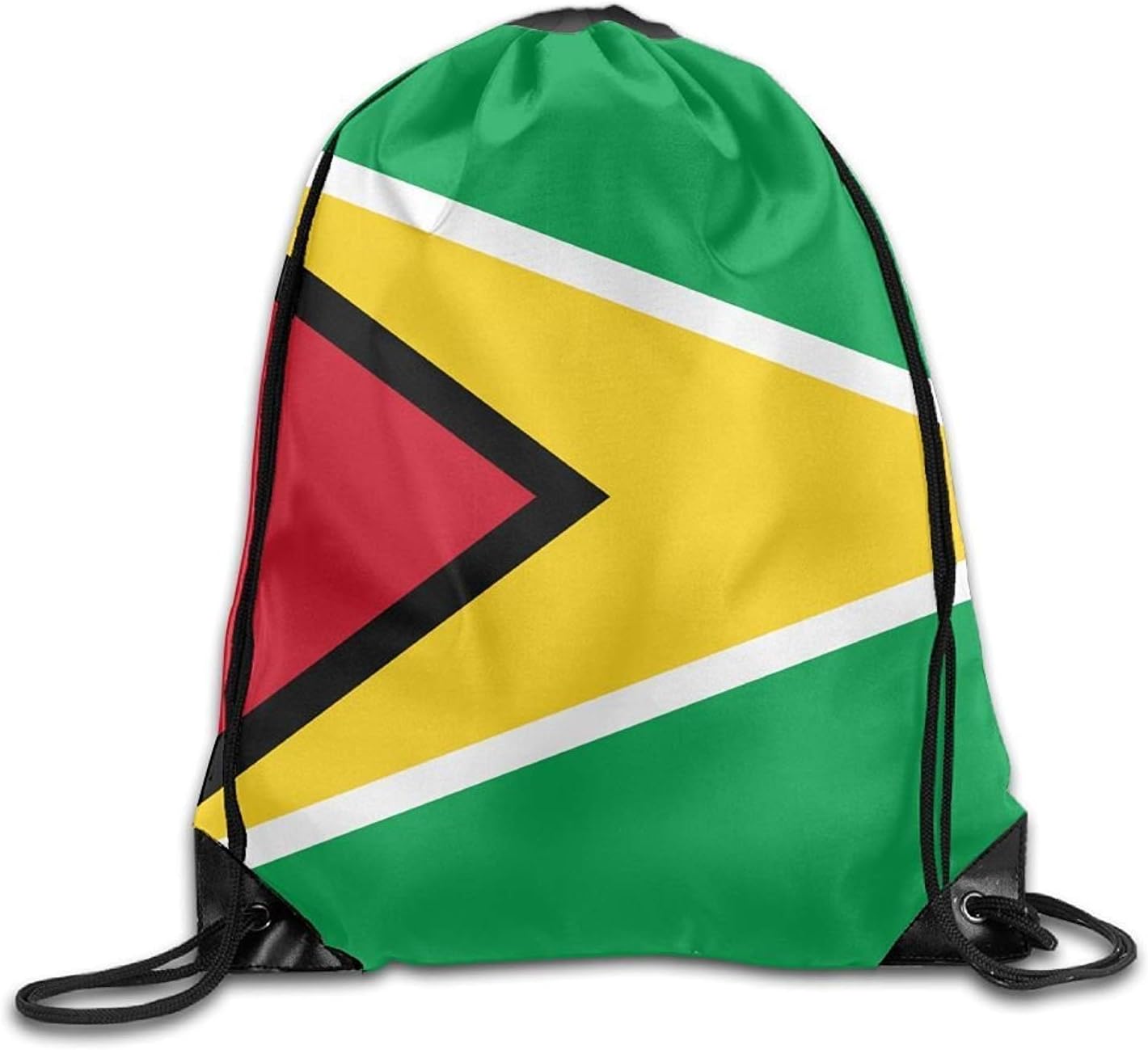 Etryrt Premium Flag Of Guyana Cute Gym Drawstring Bags Travel Backpack Tote School Rucksack