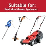 Spares2go Universal 12 Metre Cable & Lead Plug for Strimmers & Lawnmowers view 4
