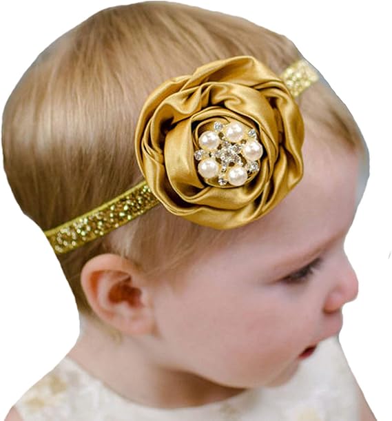 baby girl gold headband