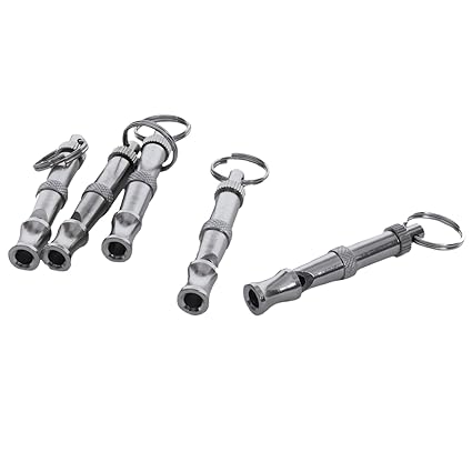 5 x Ausbildung Ultraschall Hundepfeife Silber Farbe
