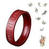 HETICA Feng Shui Cinnabar Ring, Lucky Wealth