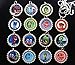 15 PJ MASKS Flat Bottle Cap Necklaces for Birthday, Party Favors, Bag Fillers
